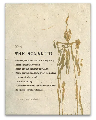 Ready2hangart The Romantic Wrapped Canvas Wall Art By River City Street Poet In Multi