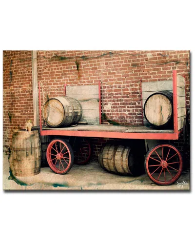 Ready2hangart Wagon Wheel Wrapped Canvas Wall Art By Joelle Joy In Multi