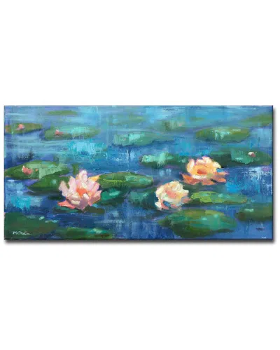 Ready2hangart Water Lillies In Color Wrapped Canvas Wall Art By Leslie Owens