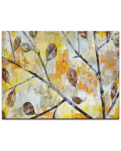Ready2hangart Wind Tossed Autumn Leaves Wrapped Canvas Wall Art By Norman Wyatt
