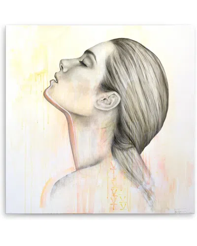 Ready2hangart Words Like Honey Wrapped Canvas Wall Art By Megan James In White