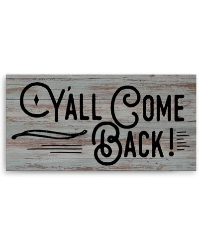 Ready2hangart Yall Come Back Wrapped Canvas Wall Art By Olivia Rose