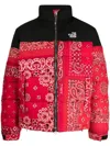 READYMADE BANDANA-PRINT PADDED DOWN JACKET