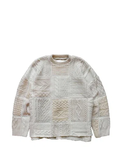 Readymade Cable-knit Sweater In Gray