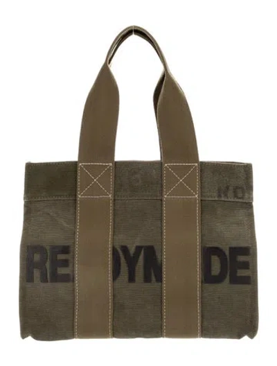Pre-owned Readymade Canvas Tote In Gray
