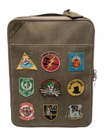 Pre-owned Readymade Canvas Trolley Bag In Brown