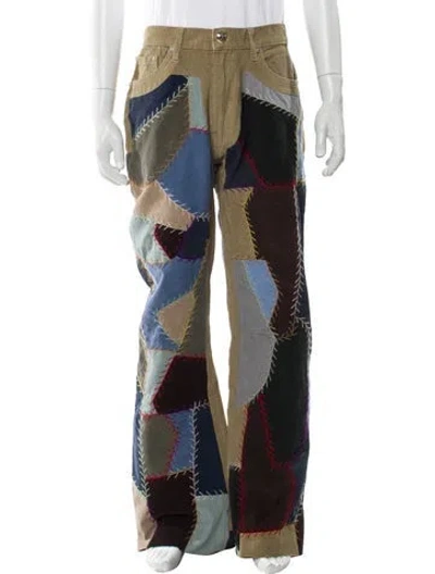 Pre-owned Readymade Corduroy Patchwork Corduroy Pants In Neutral