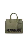 Readymade Cotton Tote Bag In Green