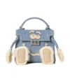 Readymade Denim Faux-fur Tote Bag In Nude