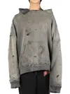 Readymade Distressed Hoodie In Grey