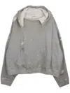 Readymade Distressed Hoodie In Grey