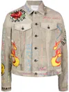 Readymade Graphic-print Button-up Jacket In Neutrals