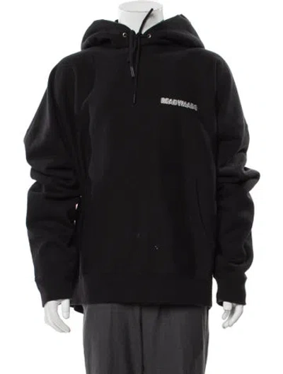 Pre-owned Readymade Graphic Print Crew Neck Hoodie In Black