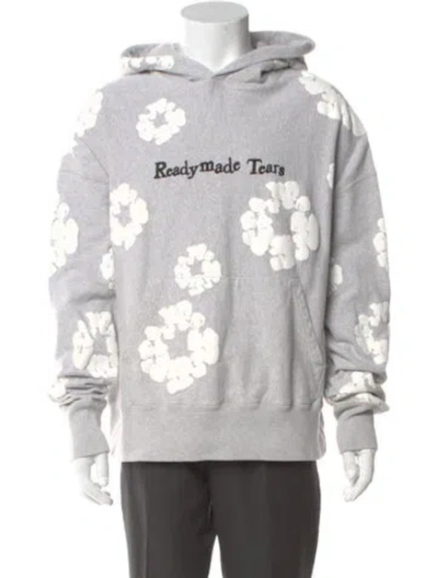 Pre-owned Readymade Graphic Print Crew Neck Hoodie In Gray