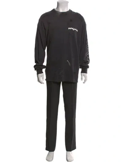 Pre-owned Readymade Graphic Print Crew Neck T-shirt In Gray