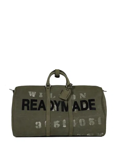 Readymade Large Top-handles Luggage Bag In Green