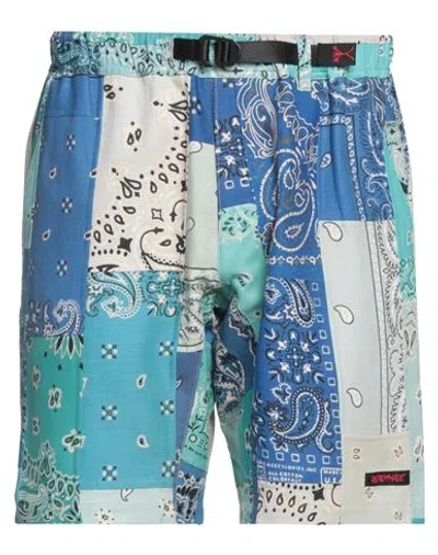 Readymade Man Shorts & Bermuda Shorts Blue Size 0 Cotton