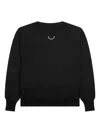 Readymade Mock-neck Smile Sweatshirt In Black