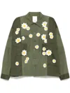 Readymade Panelled Shirt In Green
