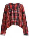 Readymade Panelled Shirt In Red