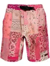 Readymade Patchwork Bandana-print Cotton Shorts In Pink
