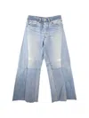 Readymade Patchwork Distressed Jeans In Blue