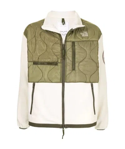 Readymade Quilted Panelled Jacket In White