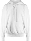 Readymade Logo-print Embroidered Cotton-blend Jersey Hoodie In Grey
