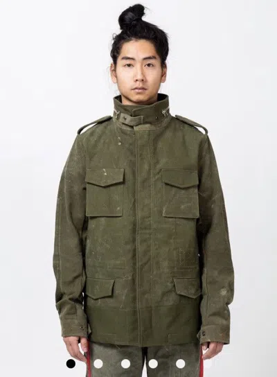 Pre-owned Readymade Us Army Duffle Bag Field Jacket In Green
