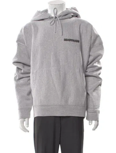 Pre-owned Readymade V-neck Long Sleeve Hoodie In Gray