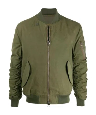Readymade Zipped Bomber Jacket In Green