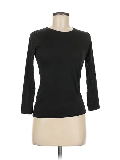 Pre-owned Real Essentials 3/4 Sleeve T-shirt In Black