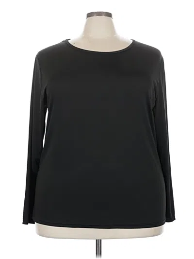 Pre-owned Real Essentials 3/4 Sleeve T-shirt In Black