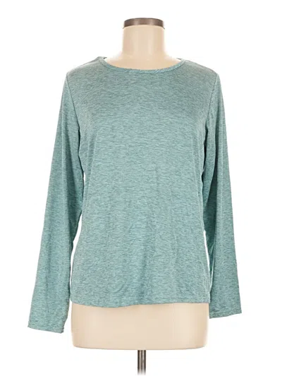 Pre-owned Real Essentials 3/4 Sleeve T-shirt In Blue