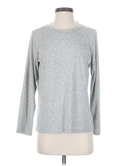 Pre-owned Real Essentials 3/4 Sleeve T-shirt In Gray