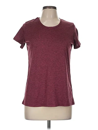 Pre-owned Real Essentials Active T-shirt In Burgundy