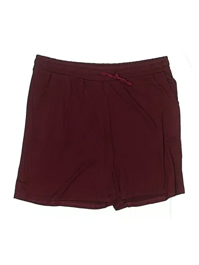 Pre-owned Real Essentials Athletic Shorts In Burgundy