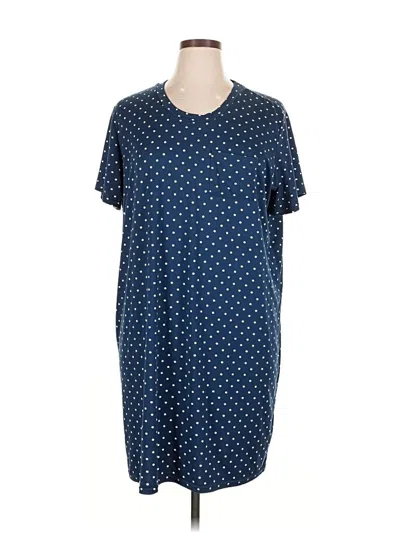 Pre-owned Real Essentials Casual Dress In Blue