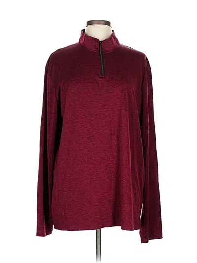 Pre-owned Real Essentials Casual Dress In Burgundy