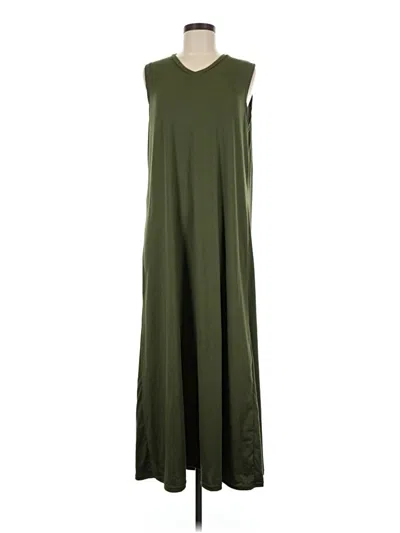 Pre-owned Real Essentials Casual Dress In Green
