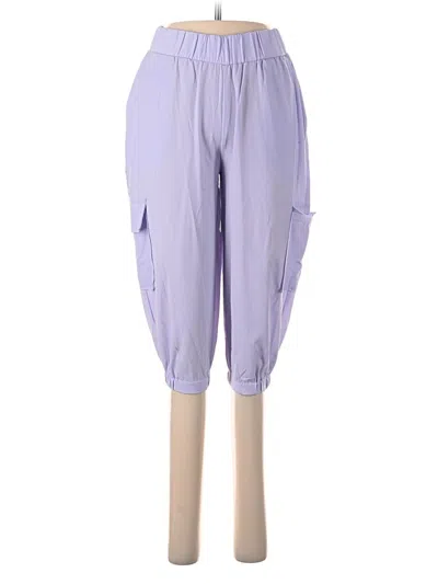 Pre-owned Real Essentials Casual Pants In Purple