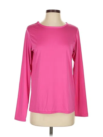Pre-owned Real Essentials Long Sleeve T-shirt In Pink