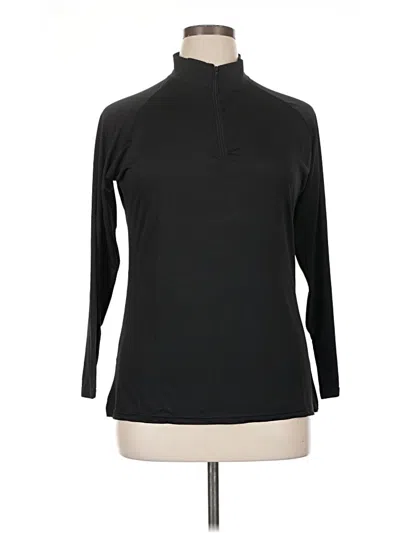 Pre-owned Real Essentials Long Sleeve Turtleneck In Black