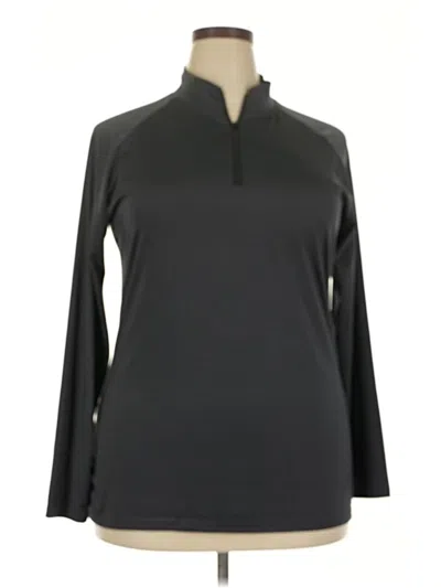 Pre-owned Real Essentials Long Sleeve Turtleneck In Black