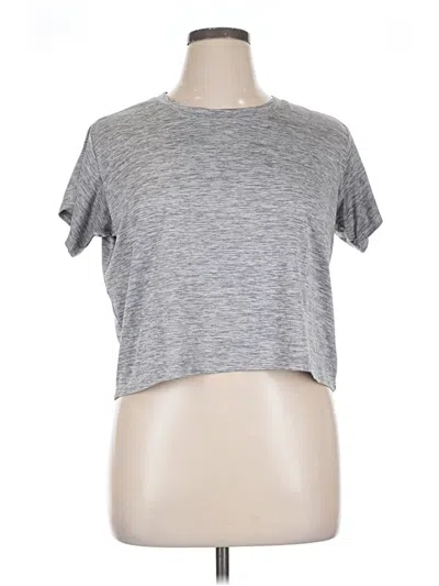 Pre-owned Real Essentials Short Sleeve T-shirt In Gray