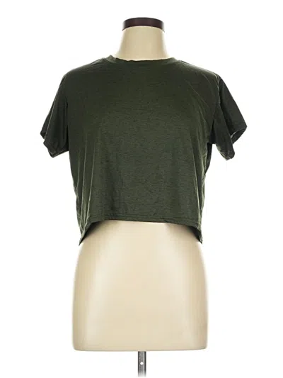 Pre-owned Real Essentials Short Sleeve T-shirt In Green