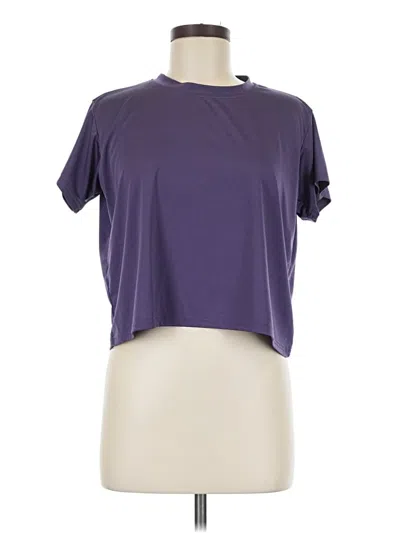Pre-owned Real Essentials Short Sleeve T-shirt In Purple
