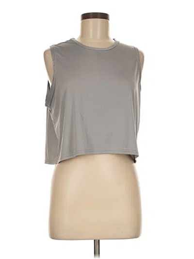 Pre-owned Real Essentials Sleeveless T-shirt In Gray