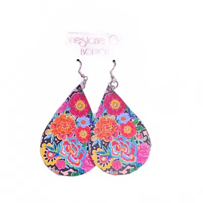 Real Mccoy Women's Fiesta Floral Leather Teardrop Earrings In Multi In Pink