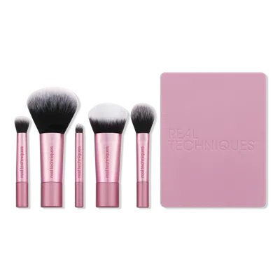 Real Techniques Cloudtopia Touchup Makeup Brush Set In Pink